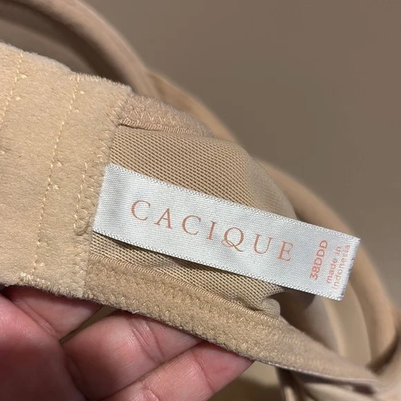 Cacique Beige Underwire Bra 38DDD - Picture 6 of 10